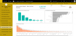 New Business Report - Wins Power BI full year revenue
