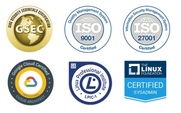 Google Cloud, GSEC, ISO, Linux certifications